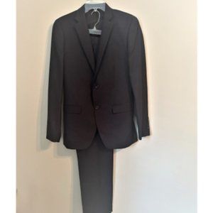 Men’s Egara Black Suit Extreme Slim Fit  36 Long Jacket; 30x33 Pants